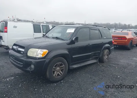 2007 Toyota Sequoia Limited V8 из США, поврежденный, VIN 5TDBT48A47S281389